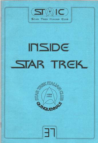 INSIDE STAR TREK magazine side cover Issue 37 June 1991