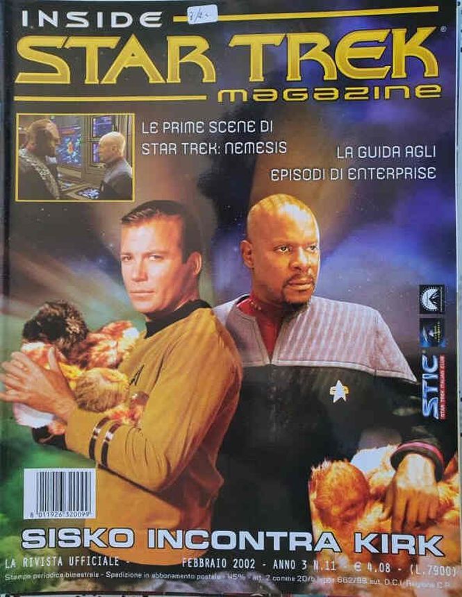 INSIDE STAR TREK magazine side cover Issue 98 February 2002