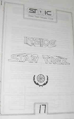 INSIDE STAR TREK magazine side cover Issue 17  