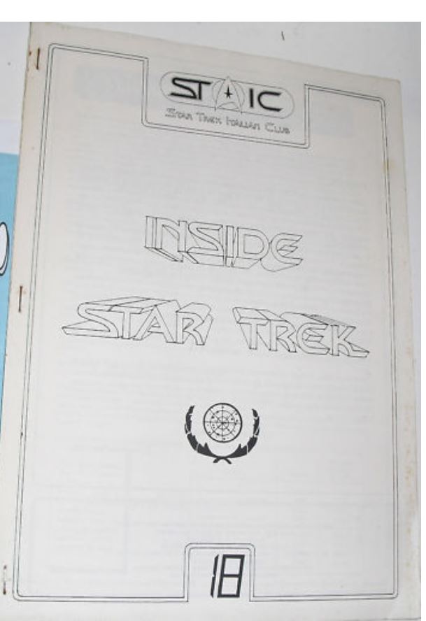 INSIDE STAR TREK magazine side cover Issue 18  