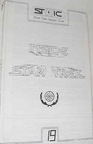 INSIDE STAR TREK magazine side cover Issue 19  