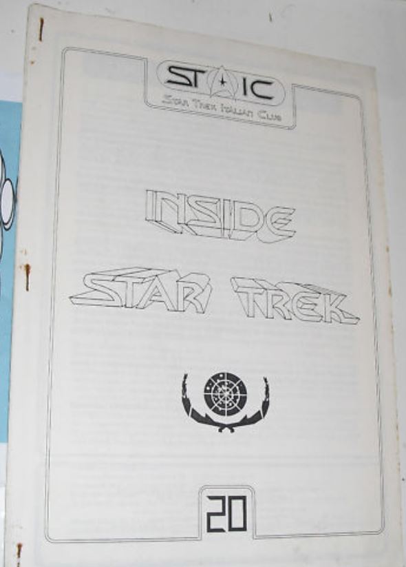 INSIDE STAR TREK magazine side cover Issue 20  