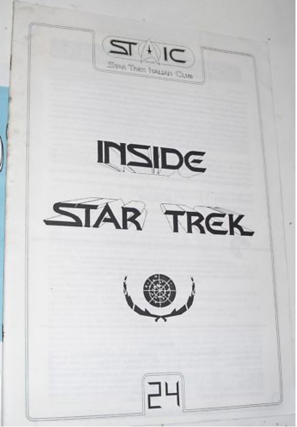 INSIDE STAR TREK magazine side cover Issue 24  