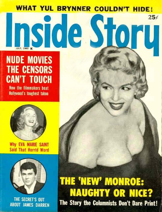 INSIDE STORY magazine side cover July 1960