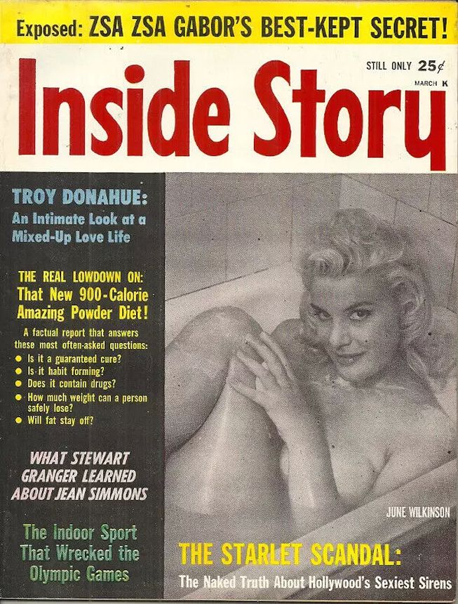 INSIDE STORY magazine side cover March 1961