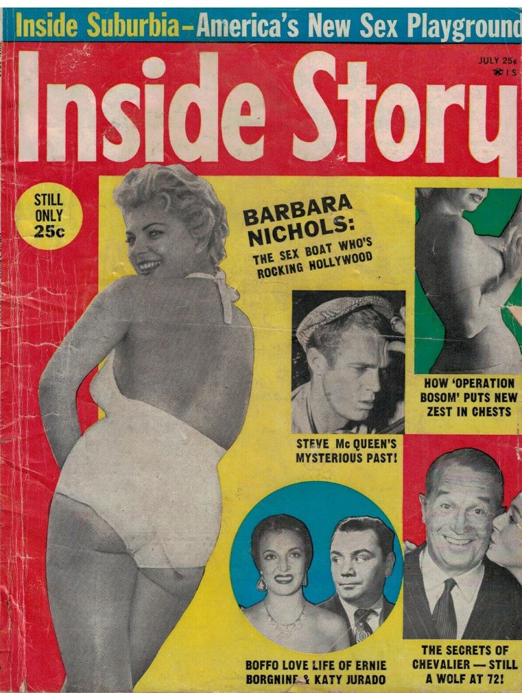 INSIDE STORY magazine side cover July 1961