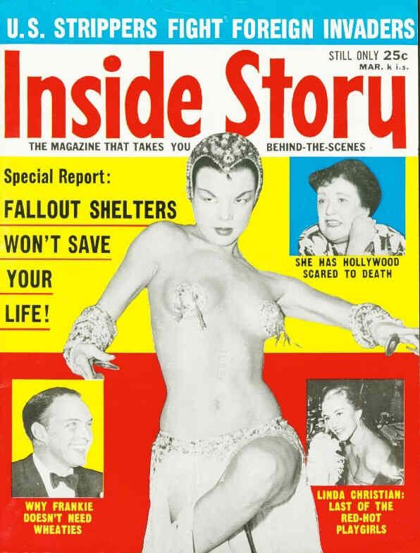 INSIDE STORY magazine side cover March 1962