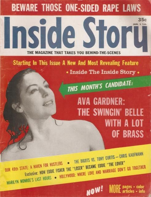 INSIDE STORY magazine side cover January 1963