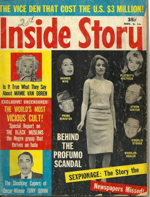 INSIDE STORY magazine side cover November 1963