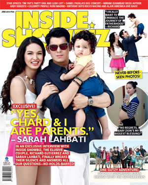 INSIDE SHOWBIZ magazine side cover June 2014