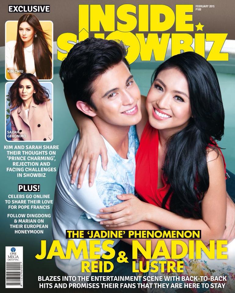 INSIDE SHOWBIZ magazine side cover February 2015