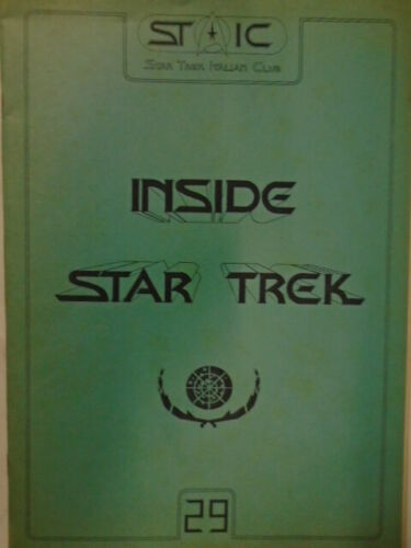 INSIDE STAR TREK magazine side cover Issue 29   1990