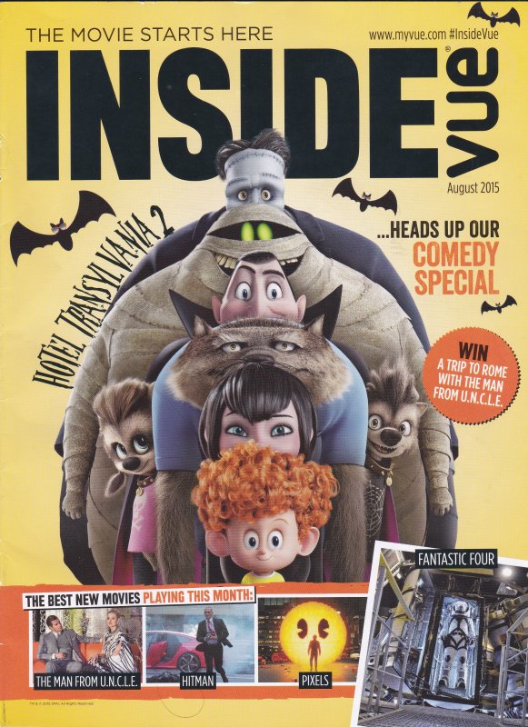 INSIDE VUE magazine side cover August 2015