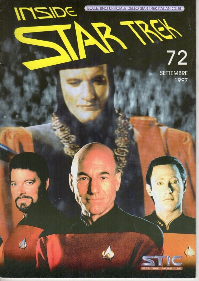 INSIDE STAR TREK magazine side cover Issue 72 September 1997