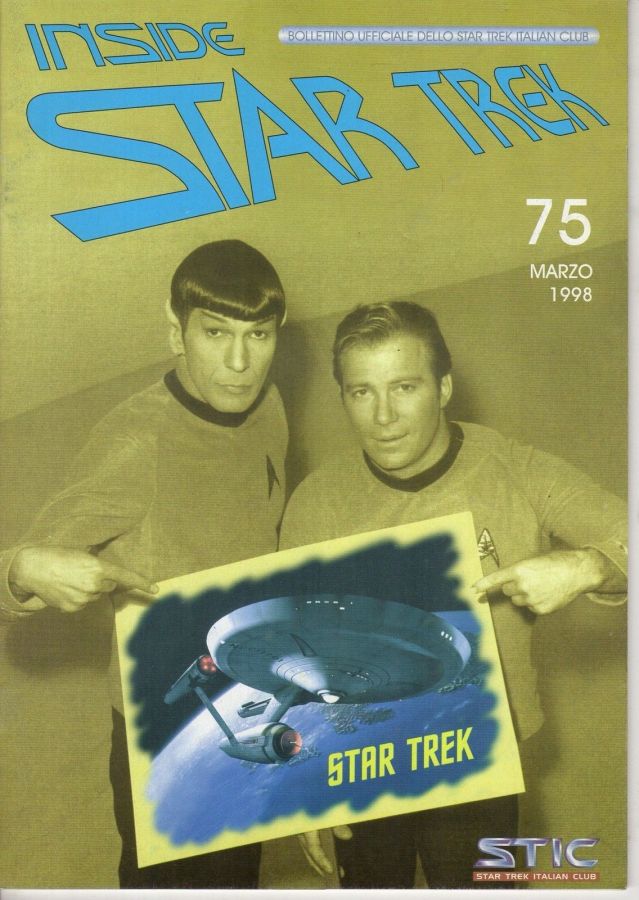 INSIDE STAR TREK magazine side cover Issue 75 March 1998