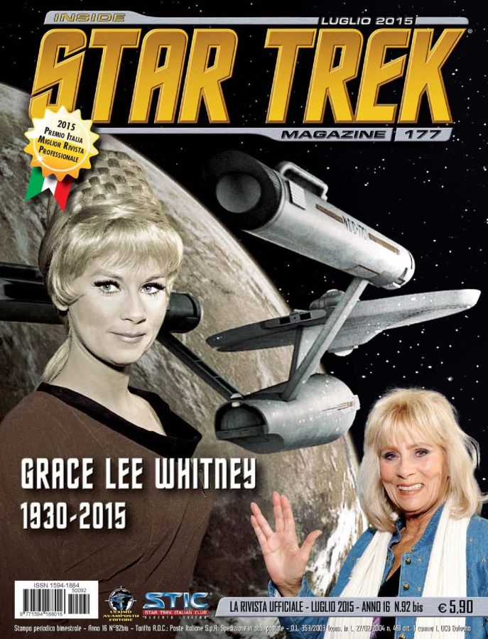 INSIDE STAR TREK magazine side cover Issue 177 July 2015