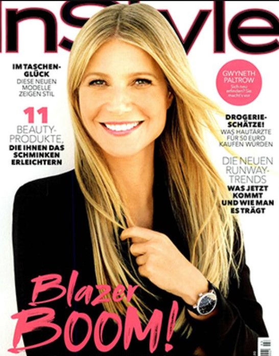 IN STYLE GERMANY magazine side cover  March 2019