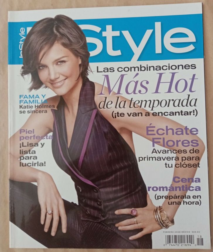 IN STYLE MEXICO magazine side cover  February 2008