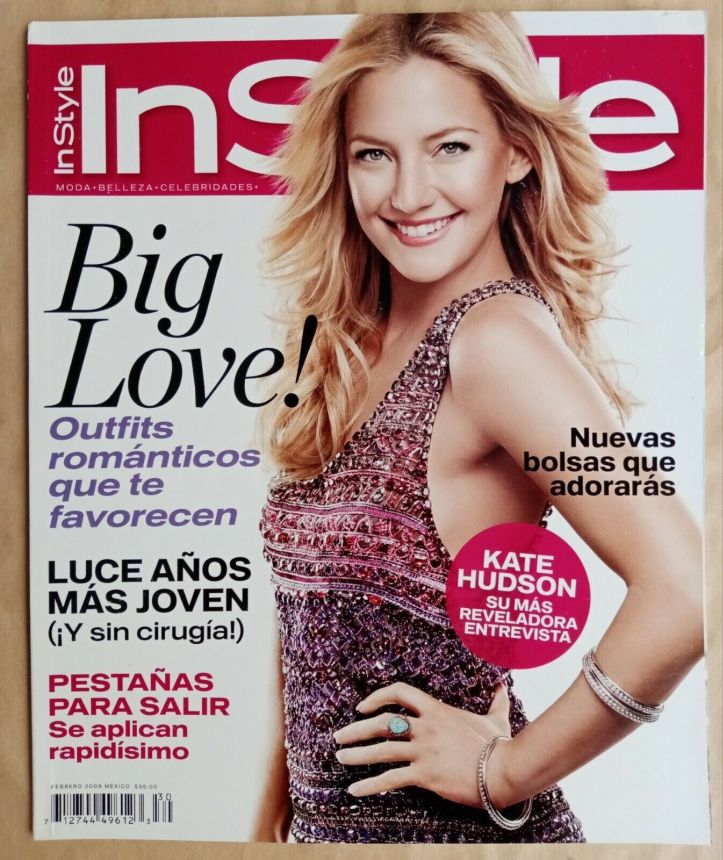 IN STYLE MEXICO magazine side cover  February 2009