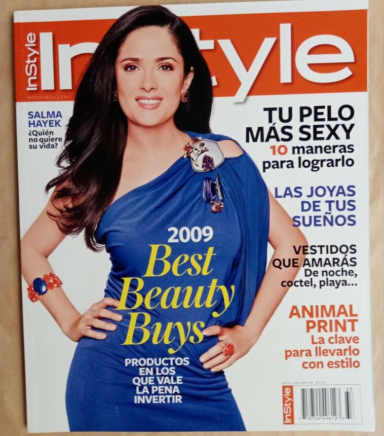 IN STYLE MEXICO magazine side cover  May 2009