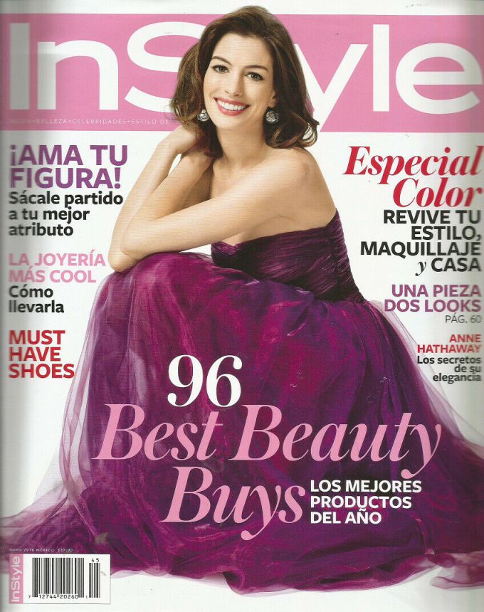 IN STYLE MEXICO magazine side cover  May 2010