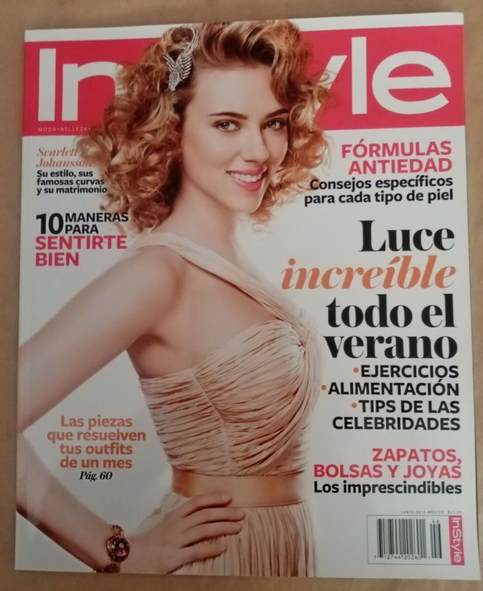 IN STYLE MEXICO magazine side cover  June 2010