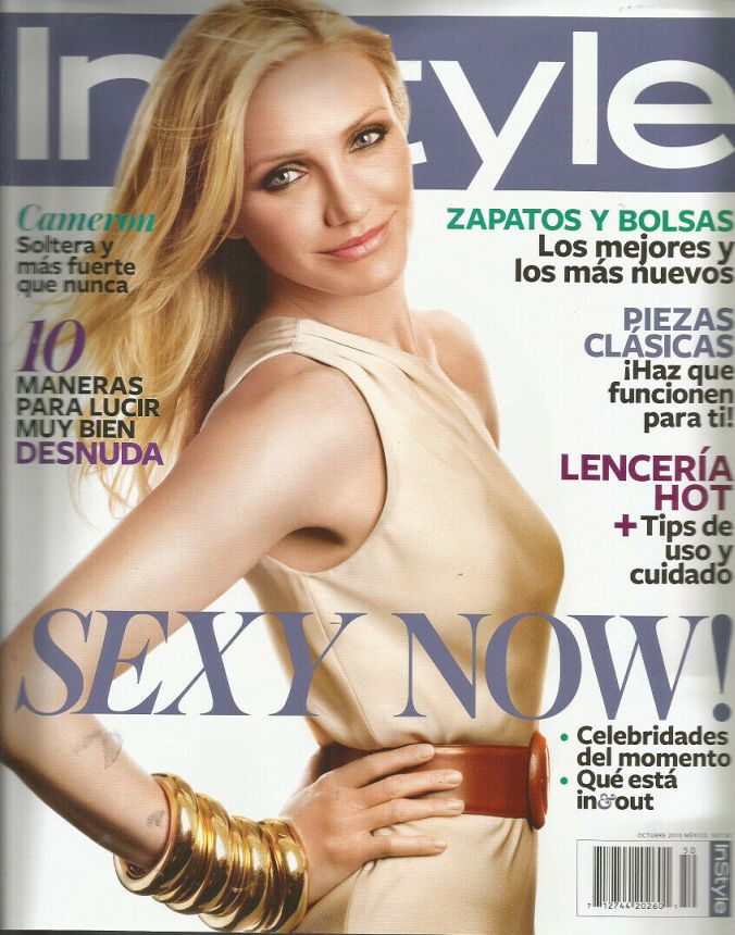 IN STYLE MEXICO magazine side cover  October 2010