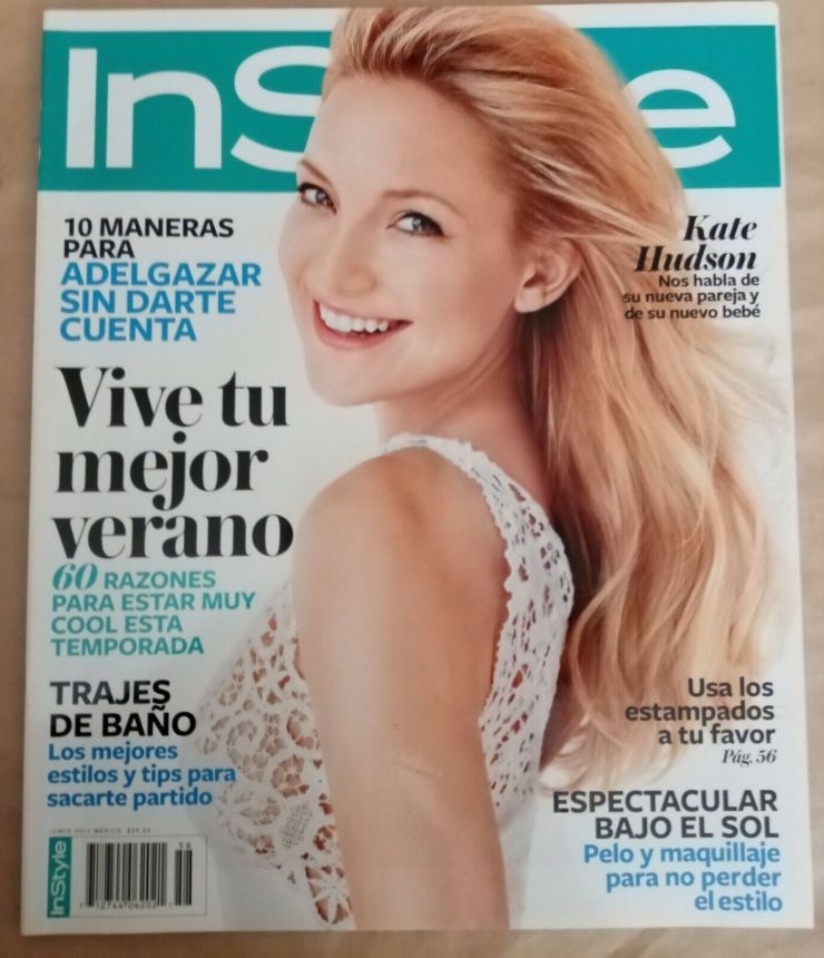 IN STYLE MEXICO magazine side cover  June 2011