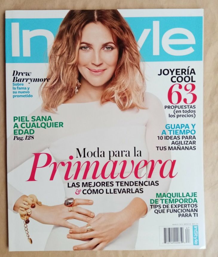 IN STYLE MEXICO magazine side cover  March 2012