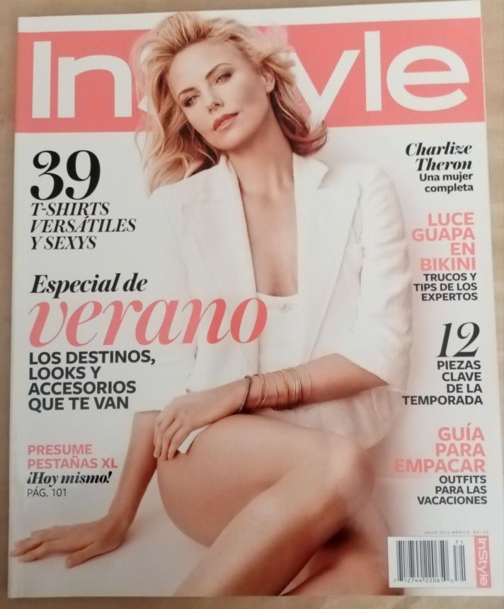IN STYLE MEXICO magazine side cover  July 2012