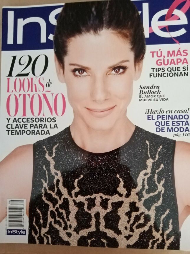 IN STYLE MEXICO magazine side cover  October 2013