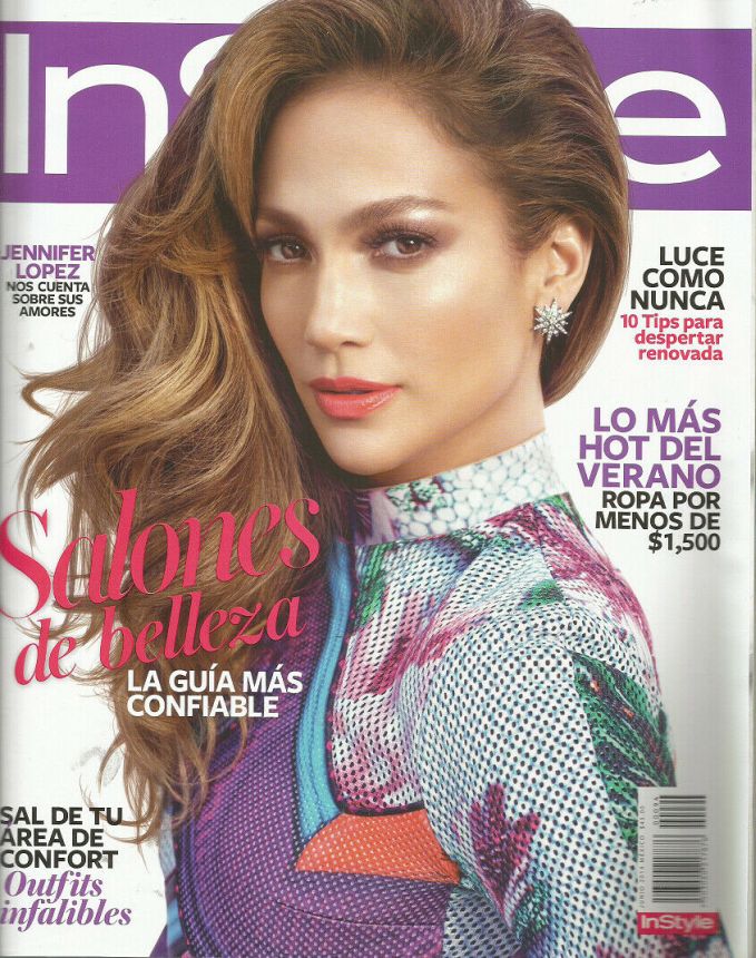 IN STYLE MEXICO magazine side cover  June 2014