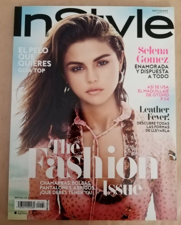 IN STYLE MEXICO magazine side cover  September 2017