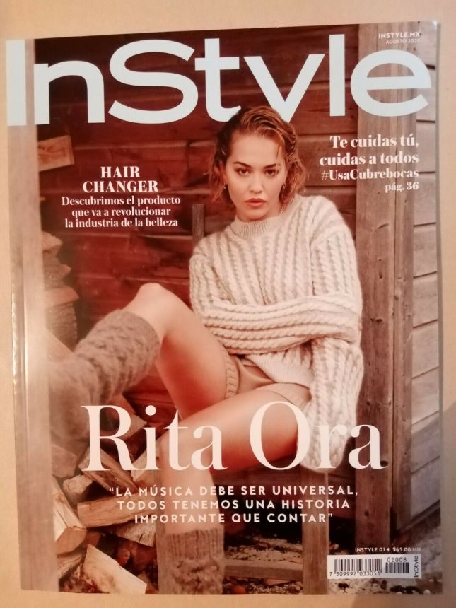 IN STYLE MEXICO magazine side cover  August 2020