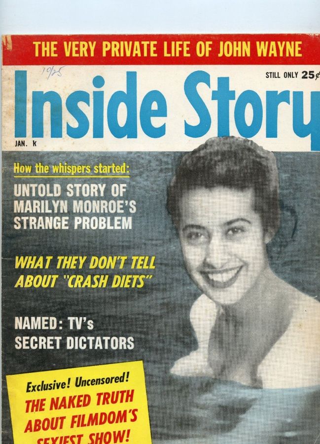 INSIDE STORY magazine side cover  January 1961