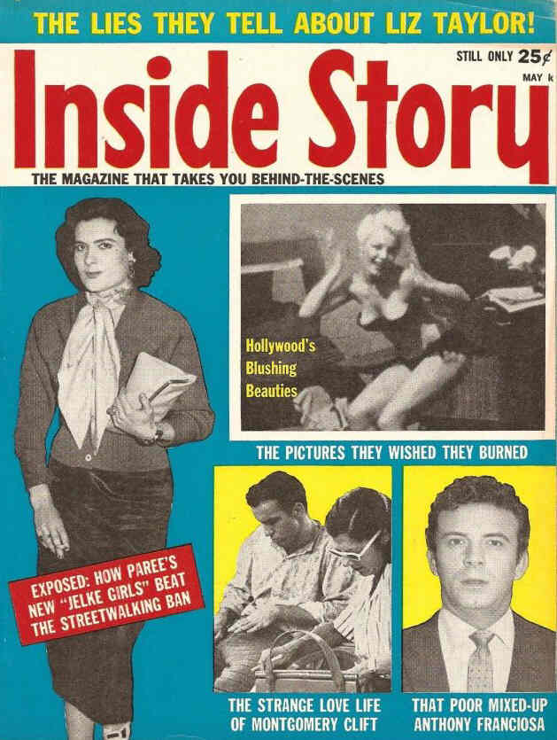 INSIDE STORY magazine side cover  May 1961