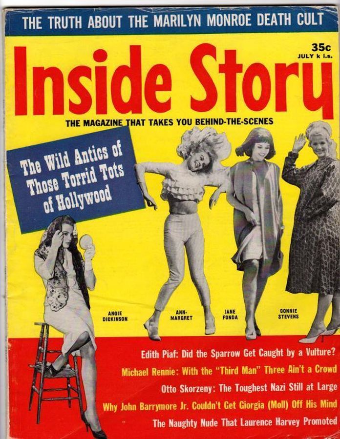 INSIDE STORY magazine side cover  July 1963