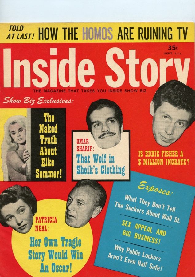 INSIDE STORY magazine side cover  September 1964