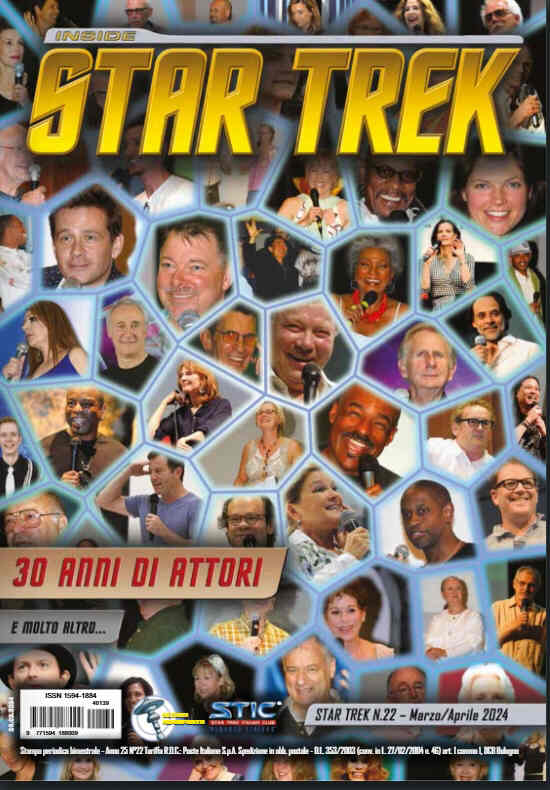INSIDE STAR TREK magazine side cover Issue 221  March/April 2024
