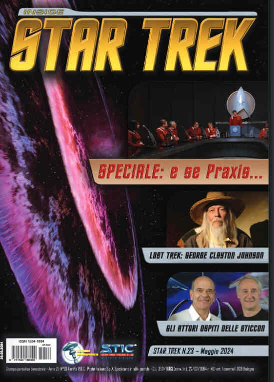 INSIDE STAR TREK magazine side cover Issue 222  May 2024