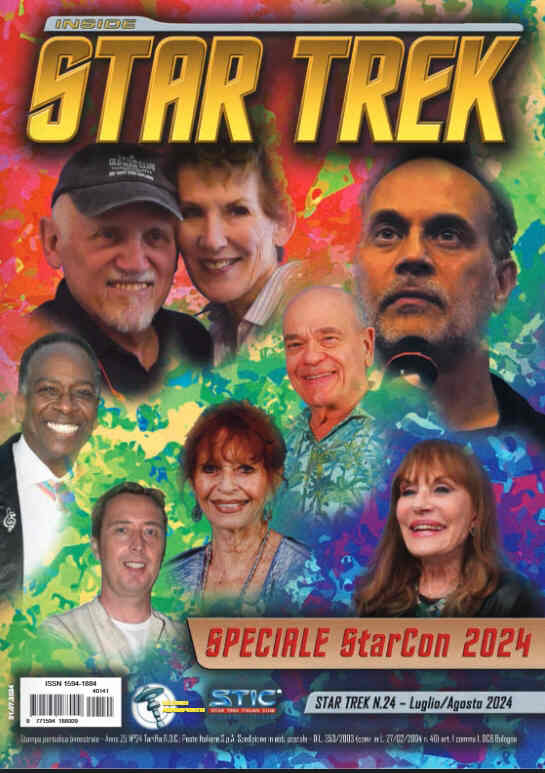 INSIDE STAR TREK magazine side cover Issue 223  July/August 2024