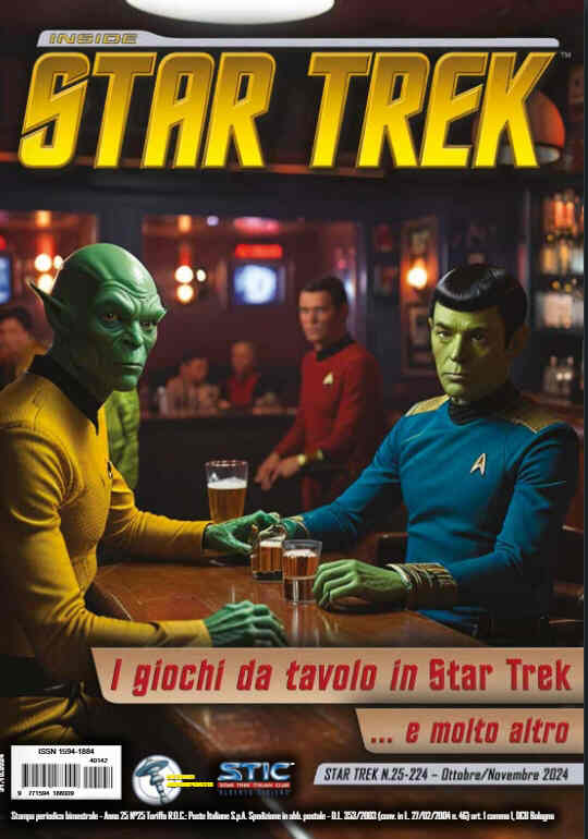INSIDE STAR TREK magazine side cover Issue 224  October/November 2024