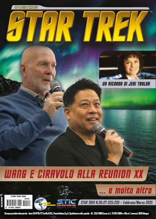 INSIDE STAR TREK magazine side cover Issue 225-6  February/March 2025