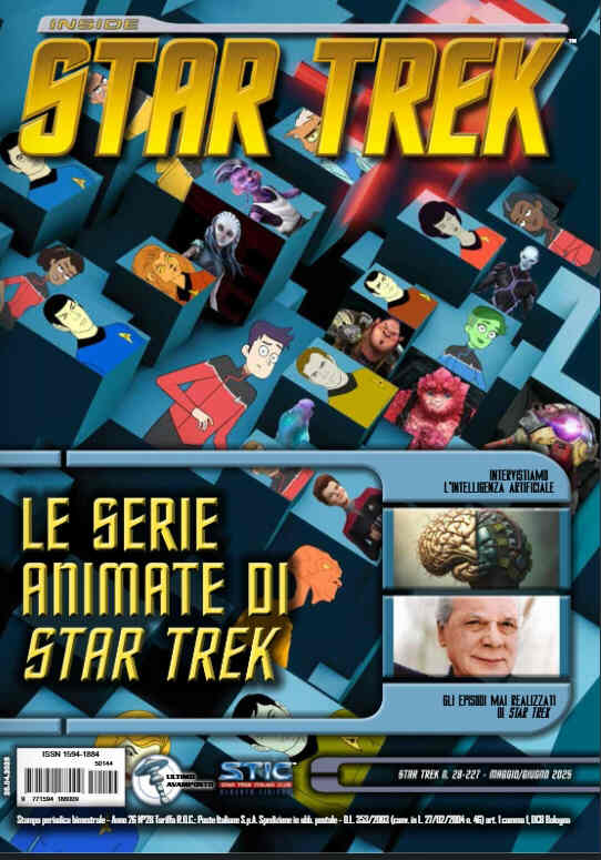 INSIDE STAR TREK magazine side cover Issue 227  May/June 2025