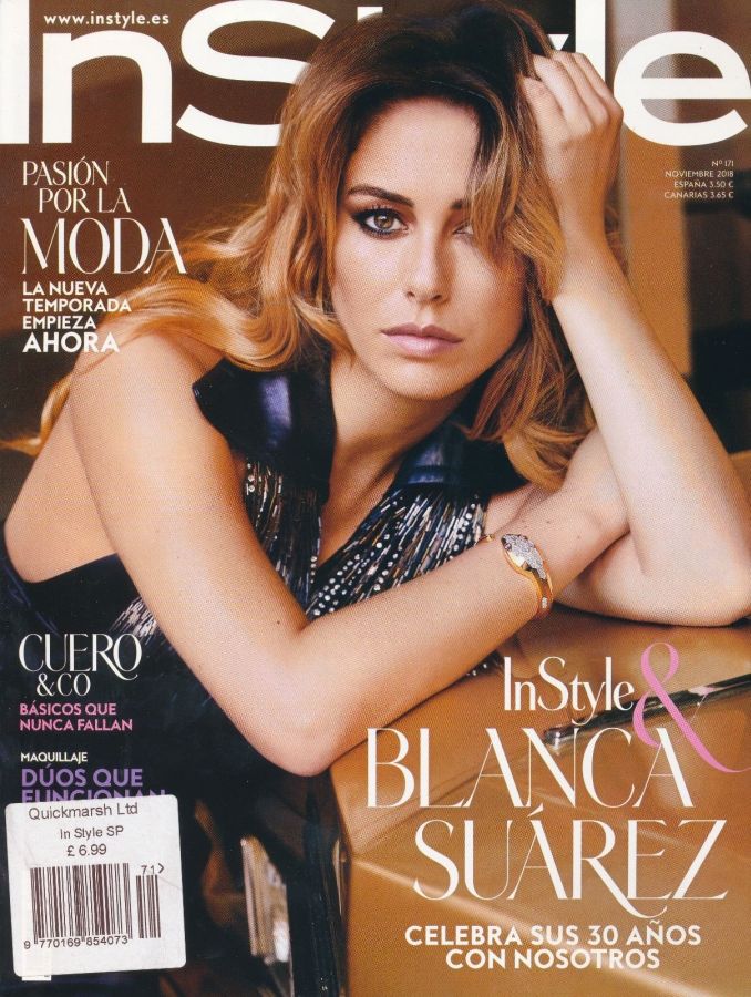 IN STYLE SPAIN magazine side cover Issue 171  November 2018