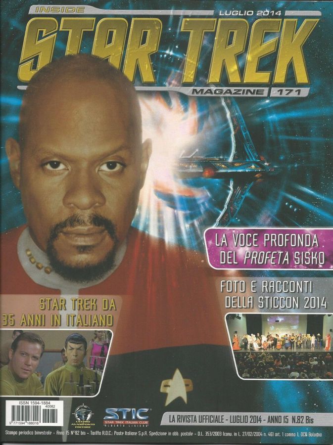 INSIDE STAR TREK magazine side cover Issue 171 July 2014