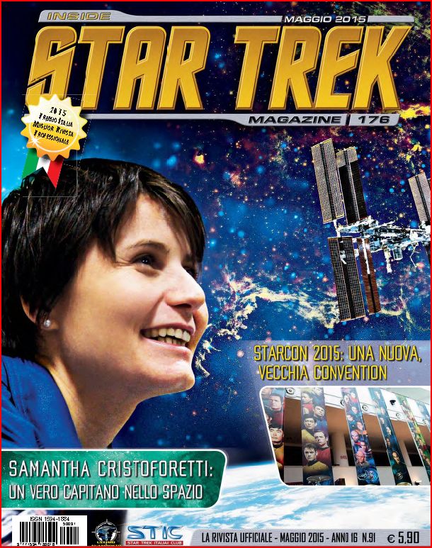 INSIDE STAR TREK magazine side cover Issue 176 May 2015