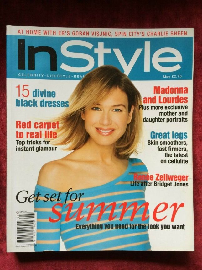 IN STYLE UK magazine side cover  May 2001