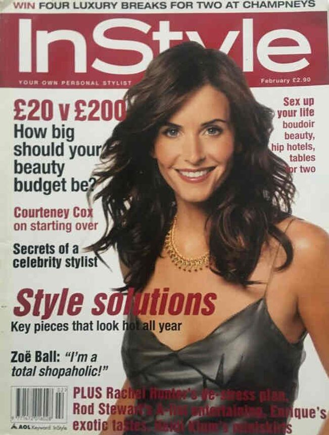 IN STYLE UK magazine side cover  February 2003