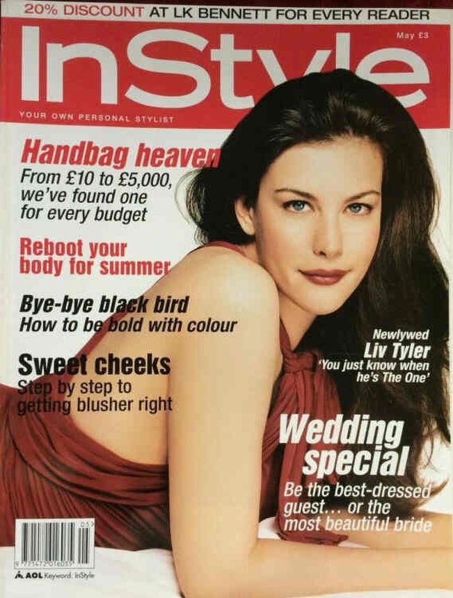 IN STYLE UK magazine side cover  May 2004
